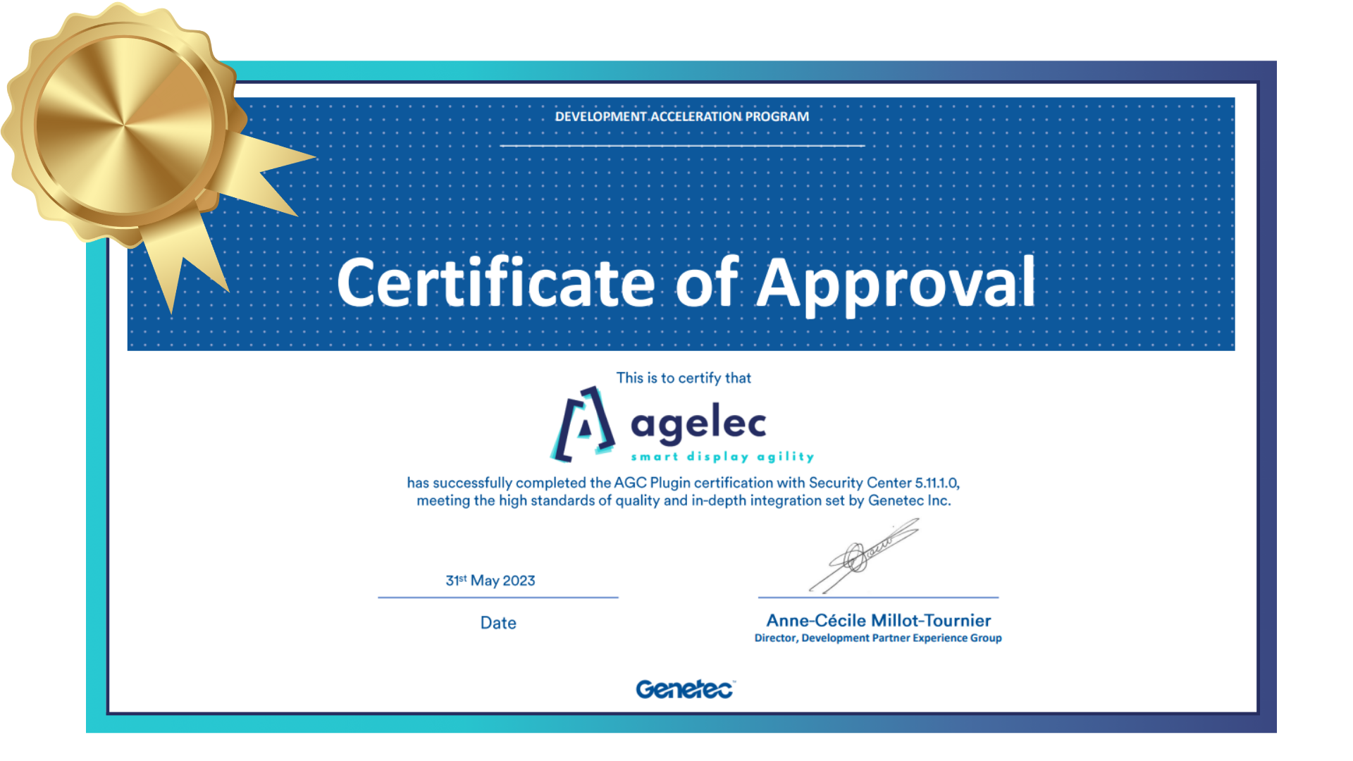 Certification Genetec 2023